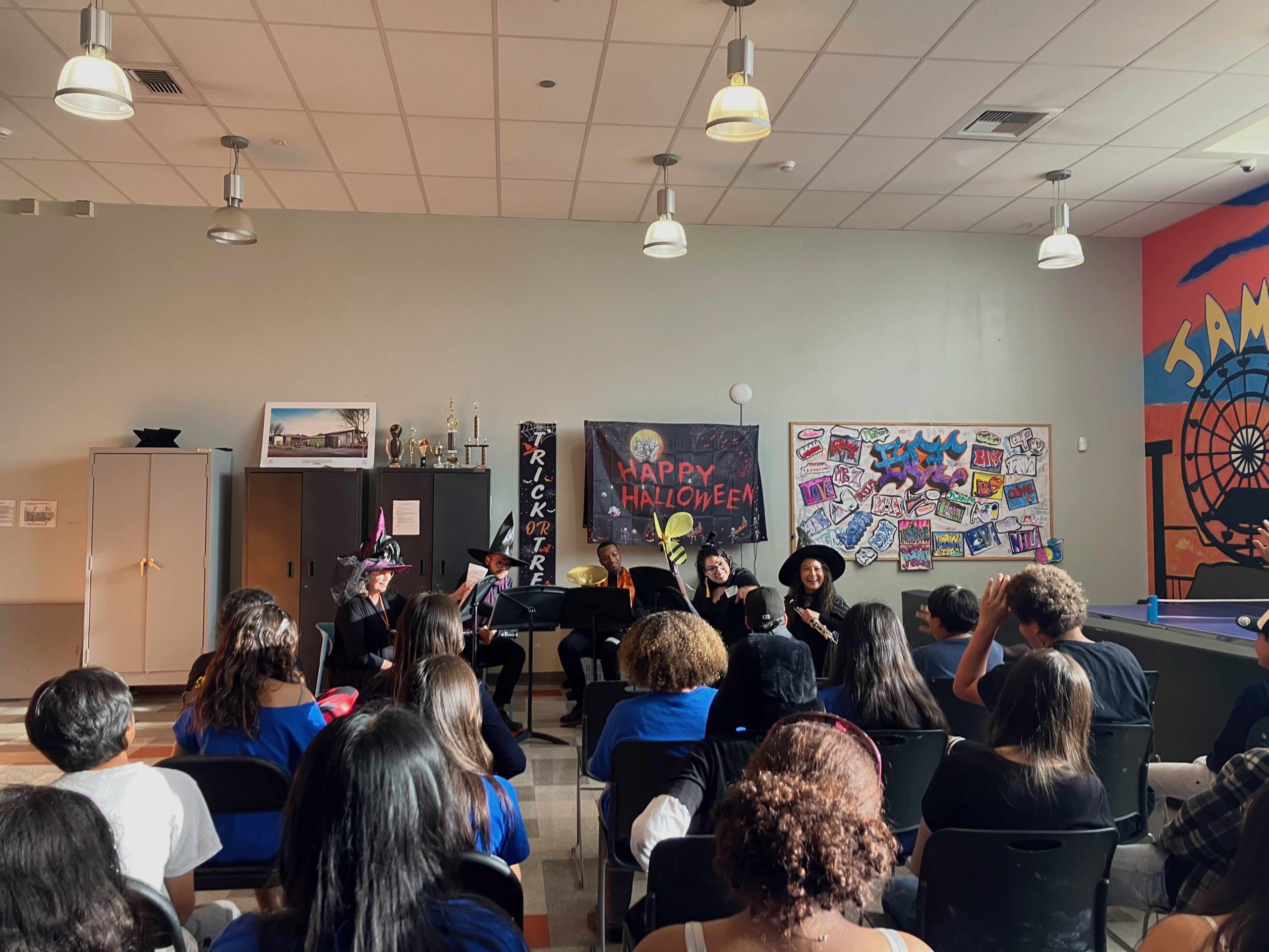 OSM Woodwind Quintet performs a Halloween-themed concert at the Santa Monica Boys & Girls Club